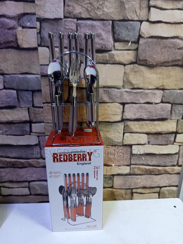 Redberry 24pcs Heavy Duty Quality Cutlery Sets - main view