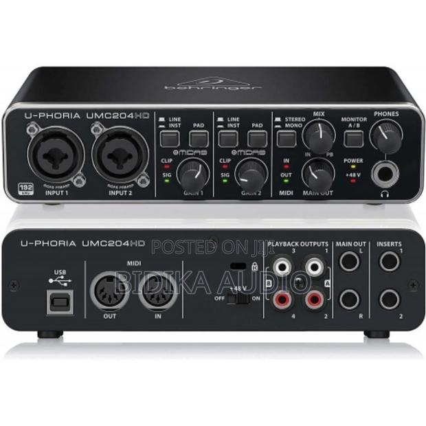Behringer U-Phoria Umc204hd Audio Interface Usb Midi Sound Card P - main view