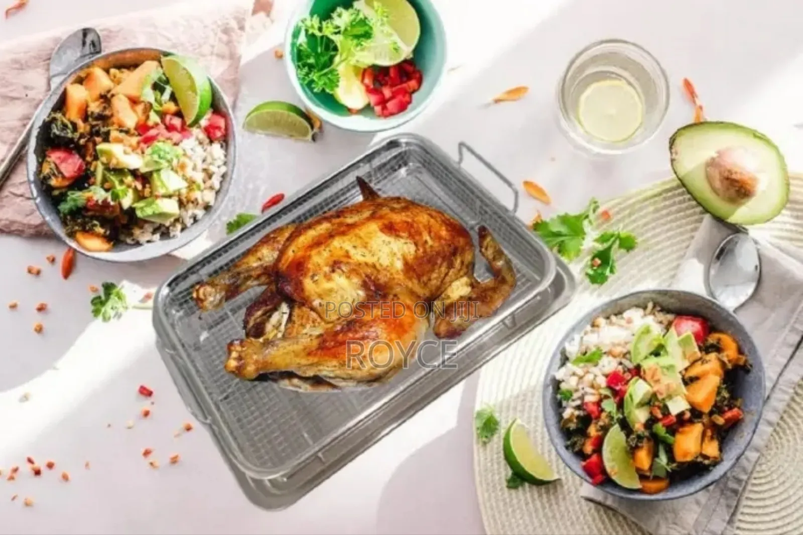 Stainless Steel Fryer Basket + Tray