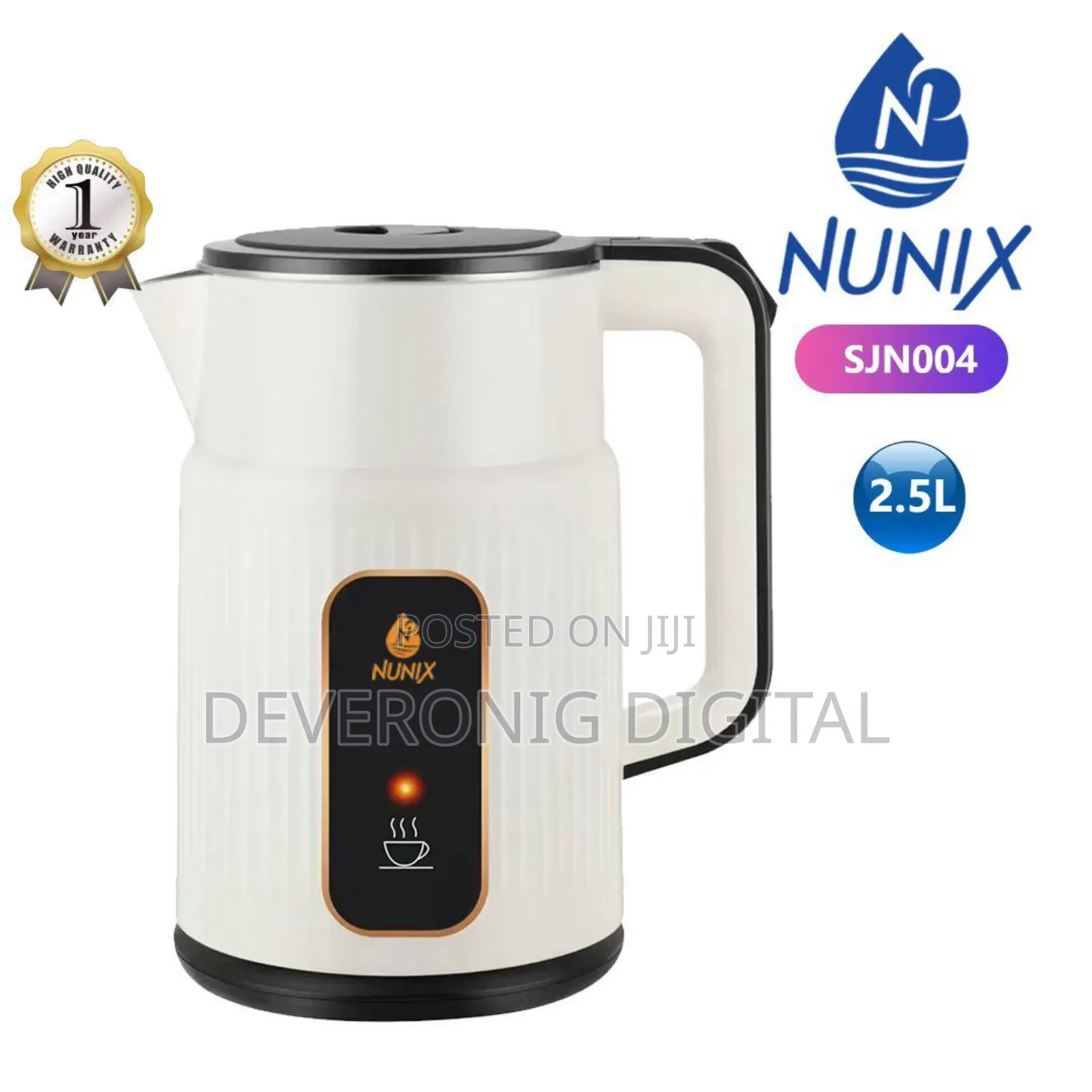 *Sjn004 2.5 Litres Nunix Water Heating Kettle*