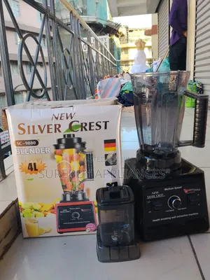 8000 Watts Silver Crest Commercial Blender 4 Litre Jug and Grinder Jug