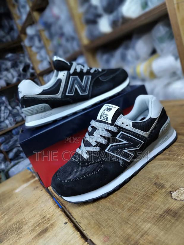 Quality Leather Unisex New Balance 574 With Rubber Sole Available - thumbnail 5