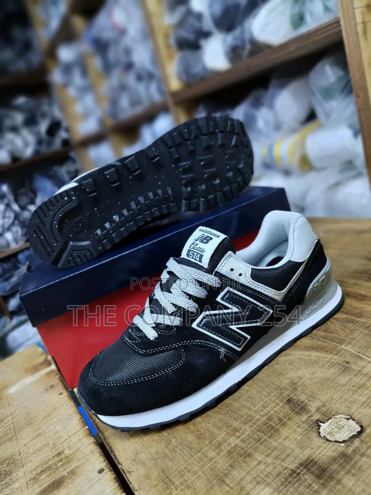 Quality Leather Unisex New Balance 574 With Rubber Sole Available
