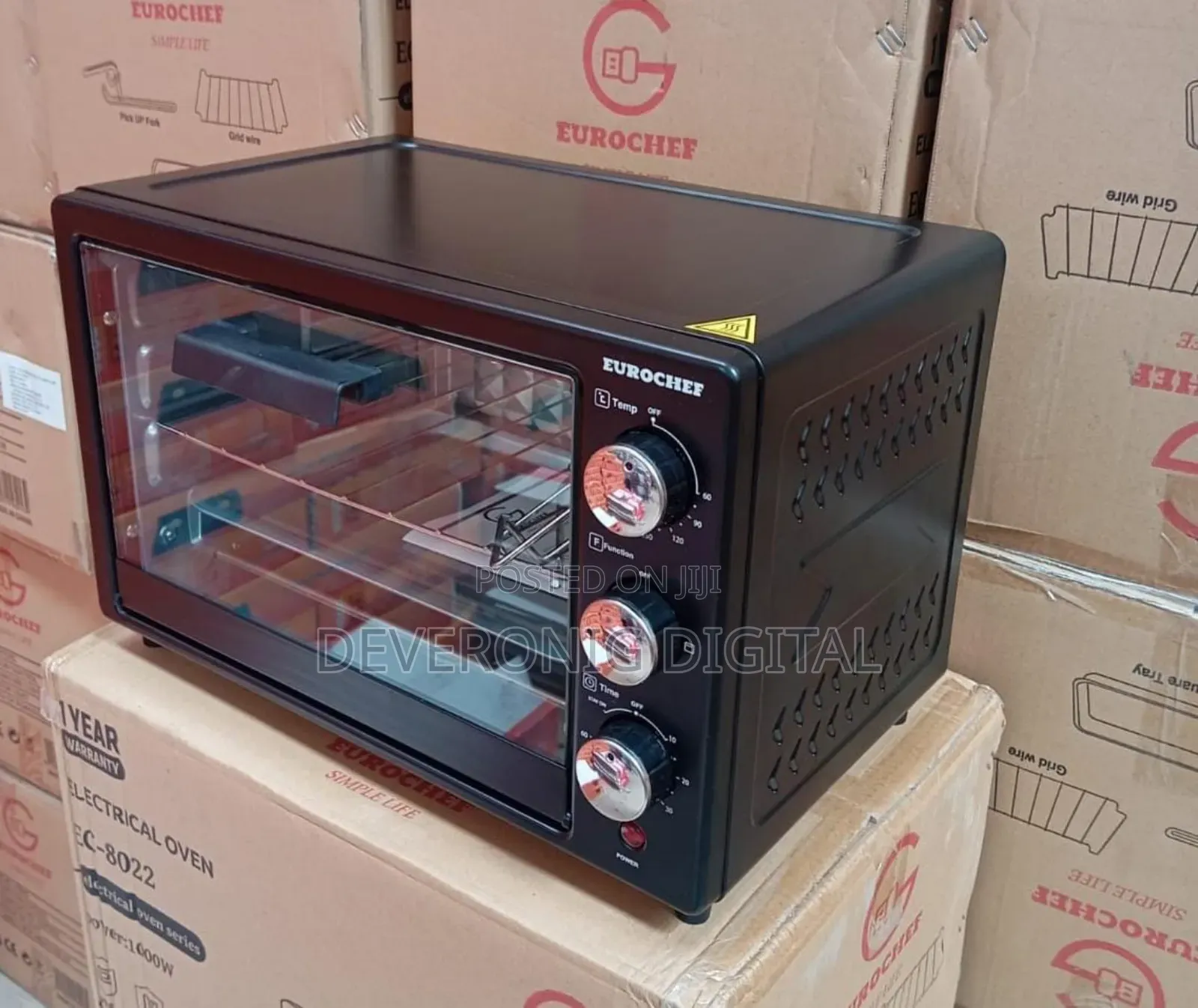 *Electric Oven Ec-8022 With Grill+Tray* 22 Litres