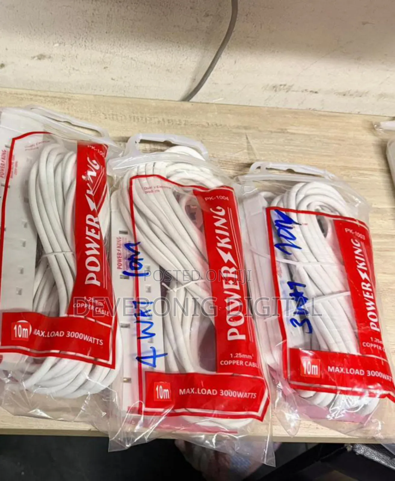 Powerking Extension Cord 10m
3way