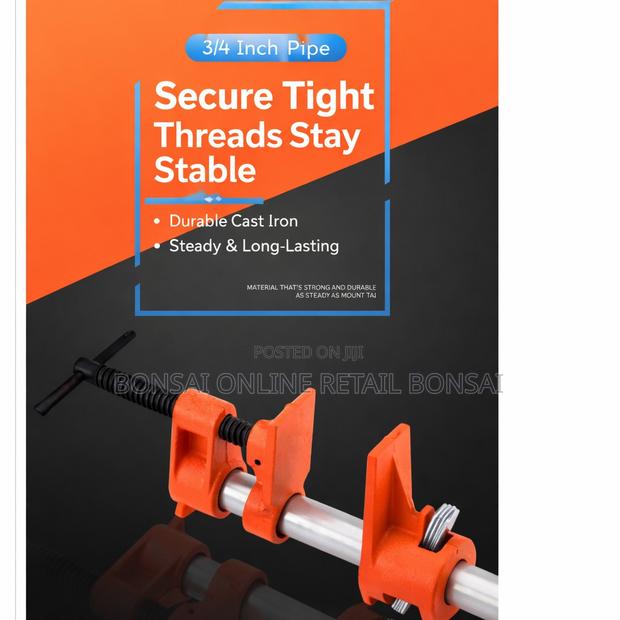 3/4 Inch Heavy Duty Pipe Clamp for Woodworking Projects - thumbnail 3
