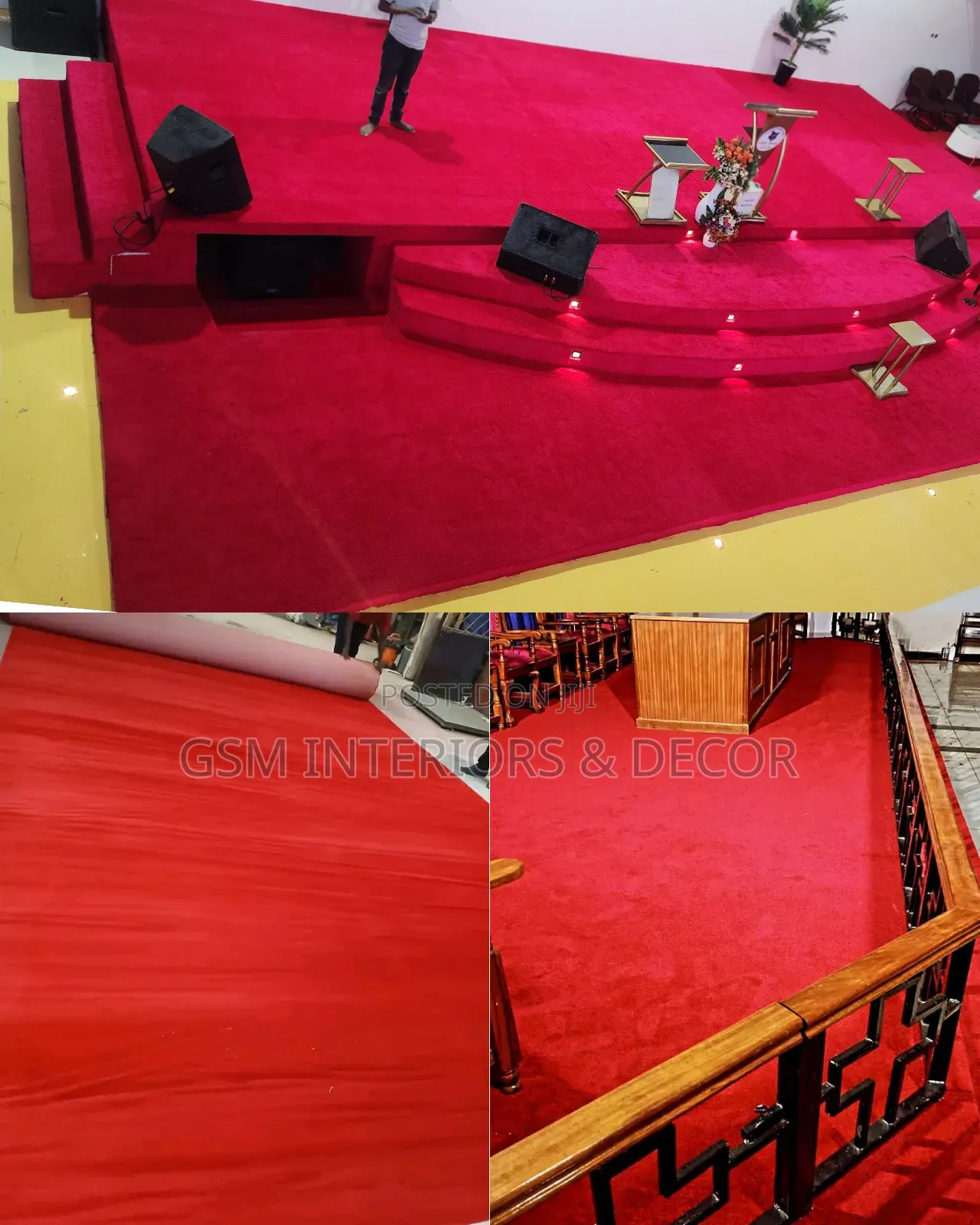 Light Up Office Carpets and Red Carpets Import