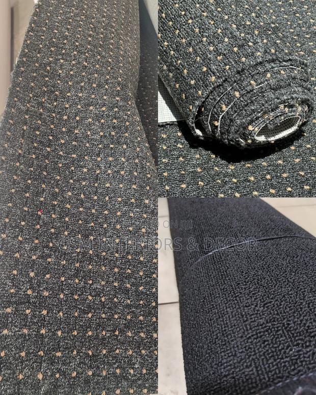 Grey Wallight to Wall Carpets in Spotted Patterns - main view