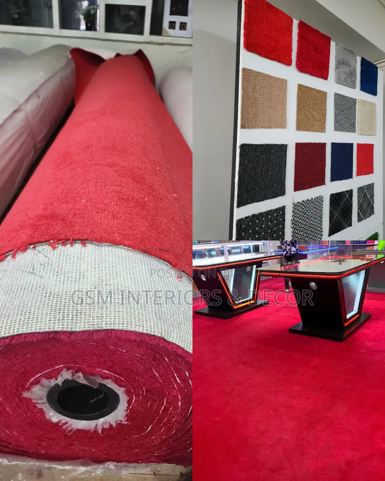 Wall to Wall Carpets in Roll and Chart