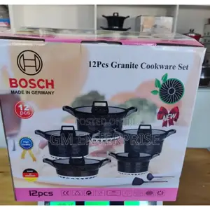 *12 Pieces Granite Cookware Set,Bosch
