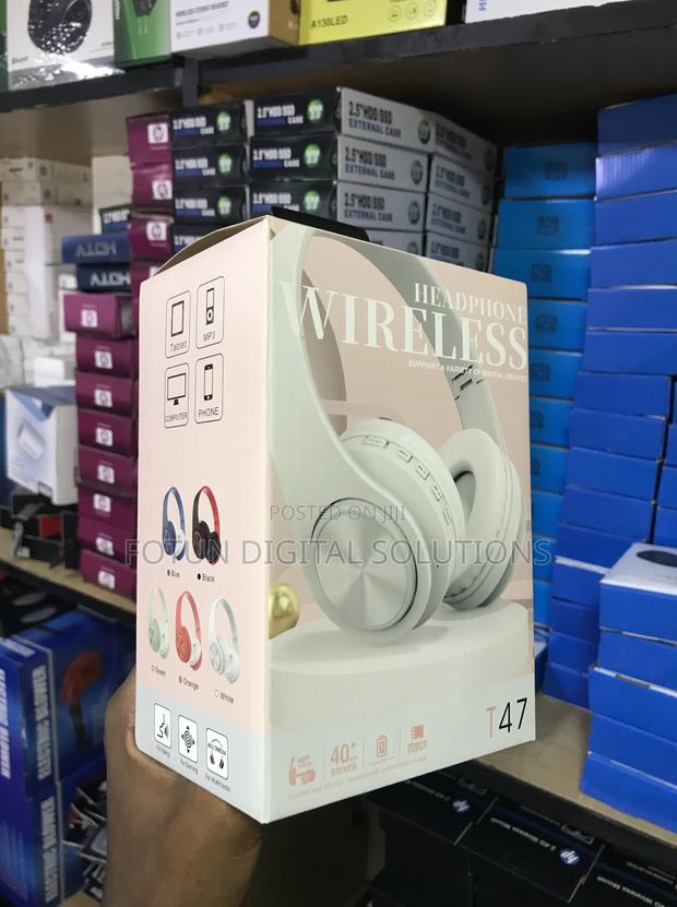 T47 Colorful on-Ear Headphones - Wireless, Comfort Fit, 20h Battery