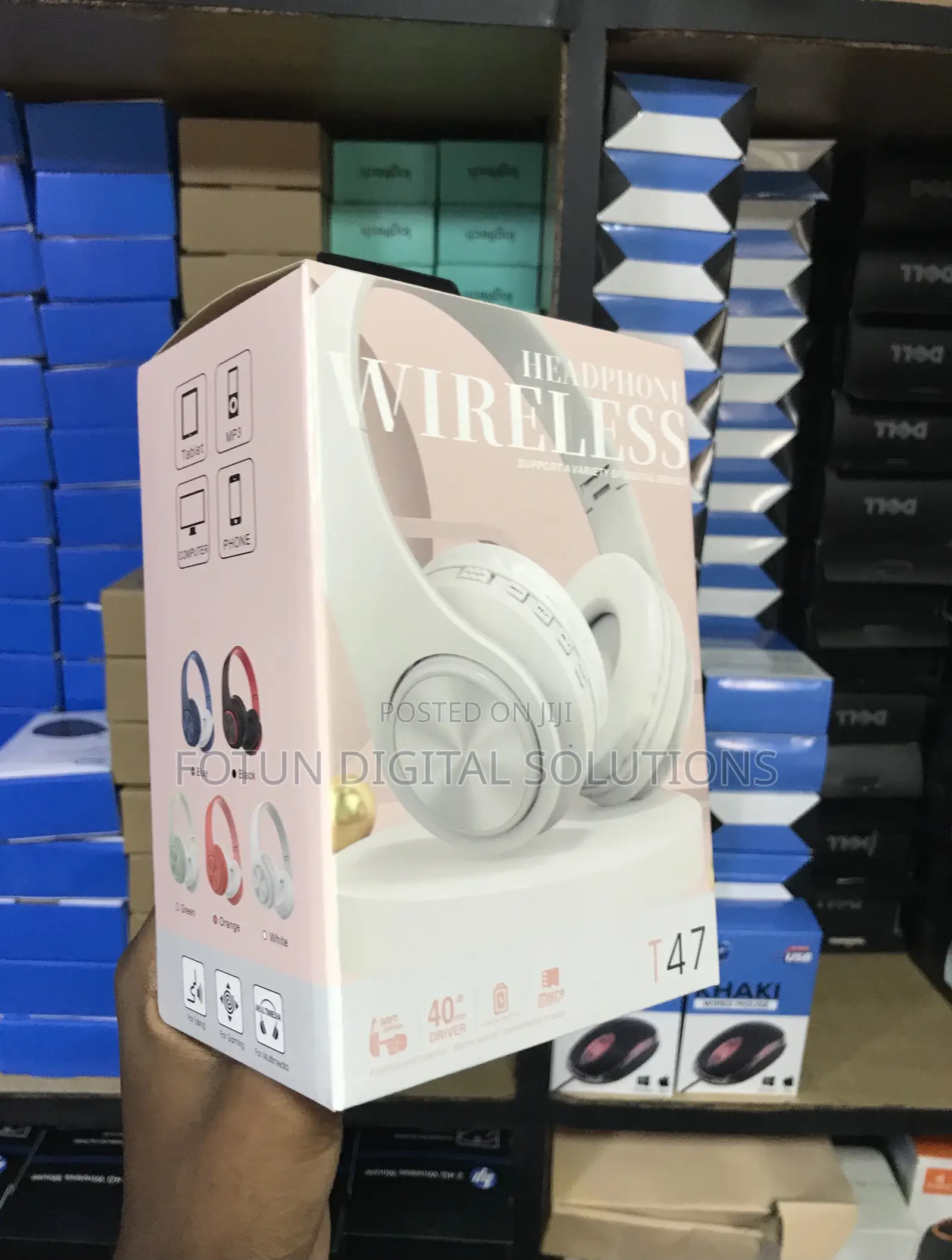 T47 Foldable Wireless Headphones - Portable, Colorful