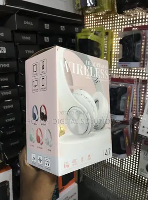 T47 Lightweight Fashion Headphones - Wireless Stereo for Women Teens