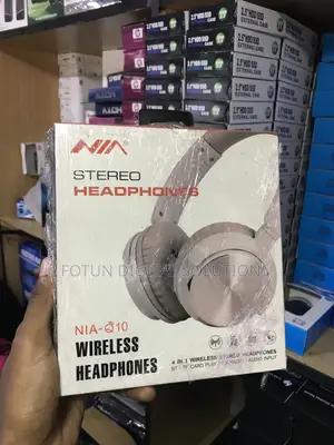 Nia-Q10 4-in-1 Wireless Headphones - Bt, Tf Card, Fm Radio, Aux Input