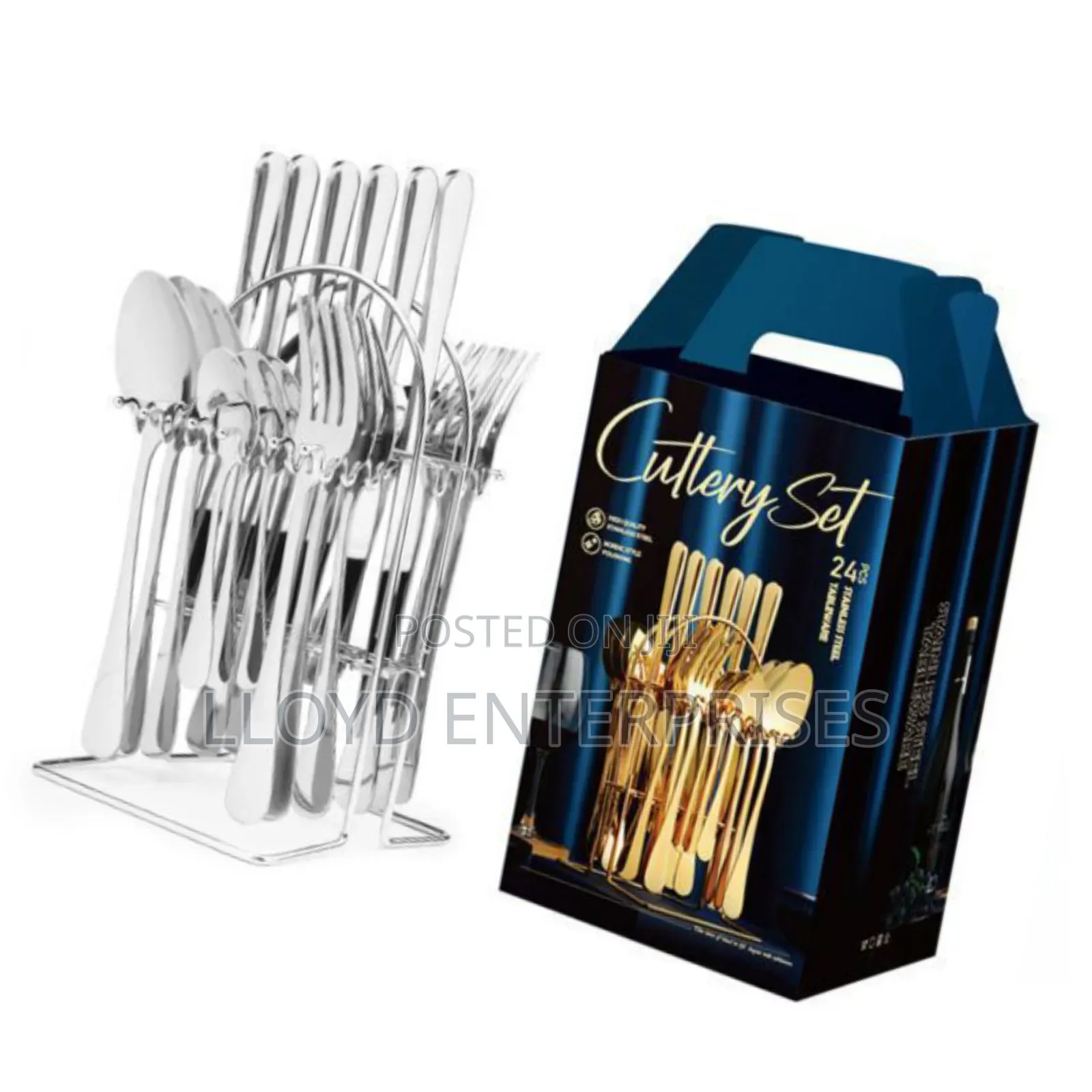 Cutlery Set Silver Only-24pcs