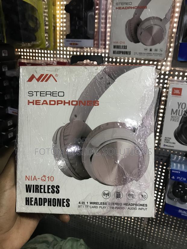 Nia-Q10 Easy-Use Wireless Headphones-Large Buttons, Fm Radio Tf Play - main view