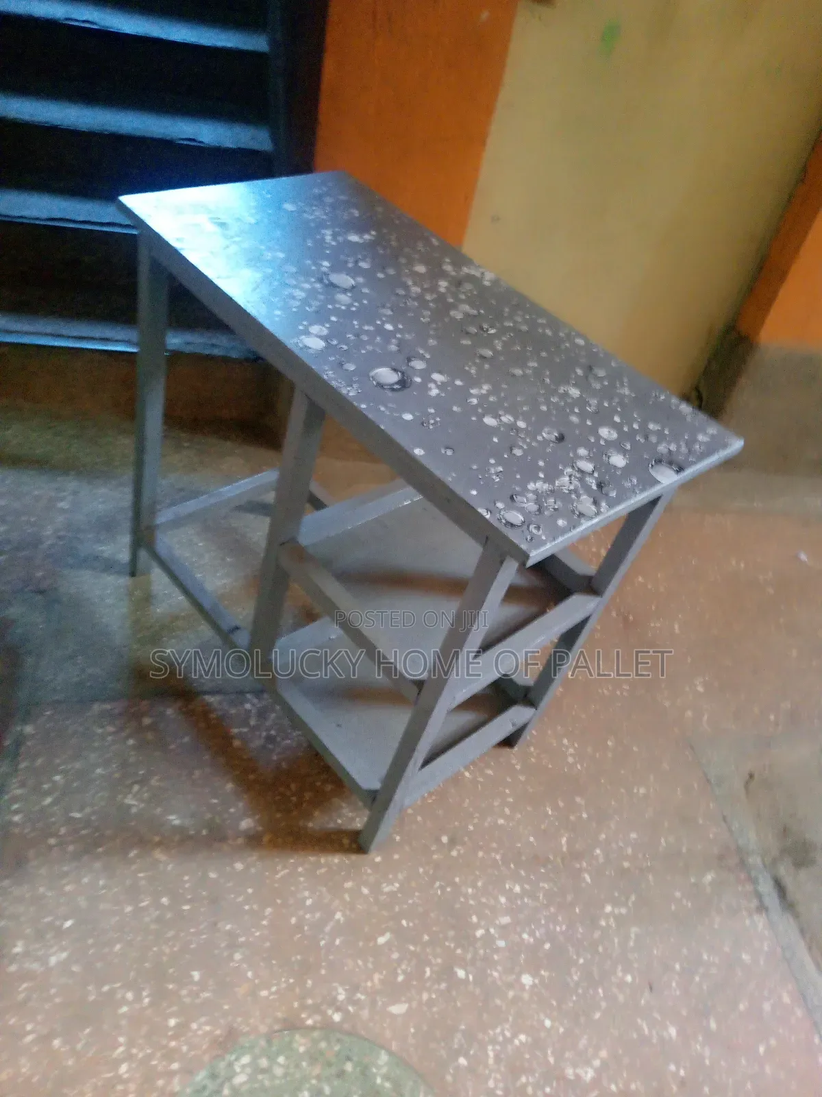 Standing Kitchen Table. Bubblegrey Paint