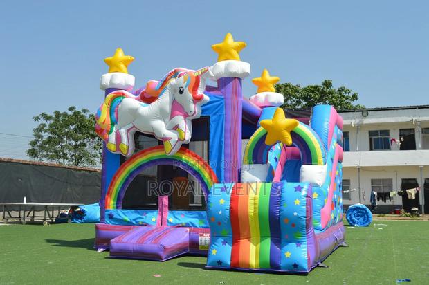 Unicorn Theme Bouncing Castle - thumbnail 5