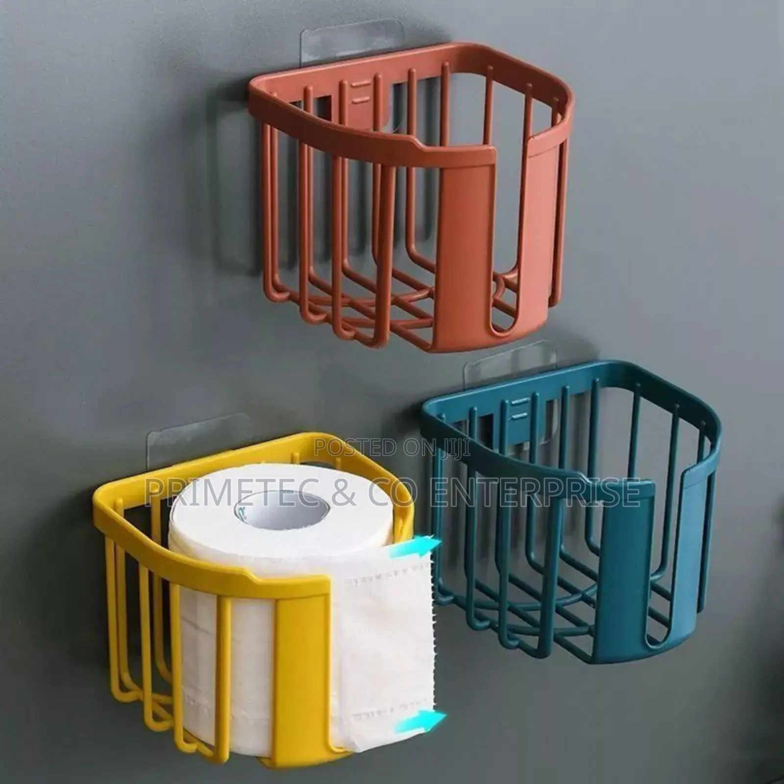 Punch-Free Toilet Paper Holder