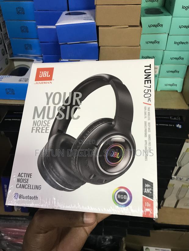 JBL Tune 750nc Wireless Headphones-Active Noise Cancelling Pure Bass