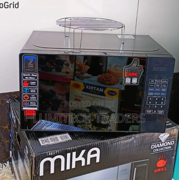 Mika Microwave Oven Grill 20ltr With 1000w Grill Silver
