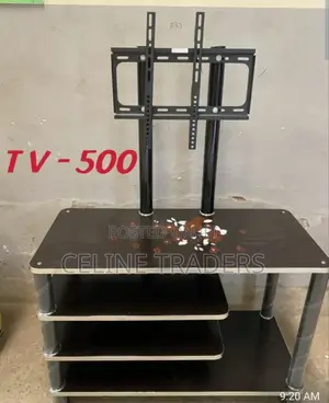 Modern Tv Stand With a Built-in Mounting Bracket