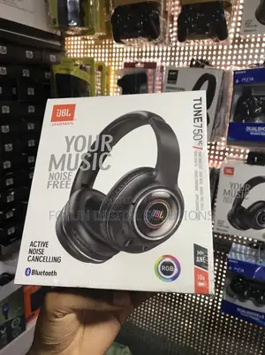 JBL Tune 750nc Wireless Anc Headphones-44h Battery,Foldable for Travel