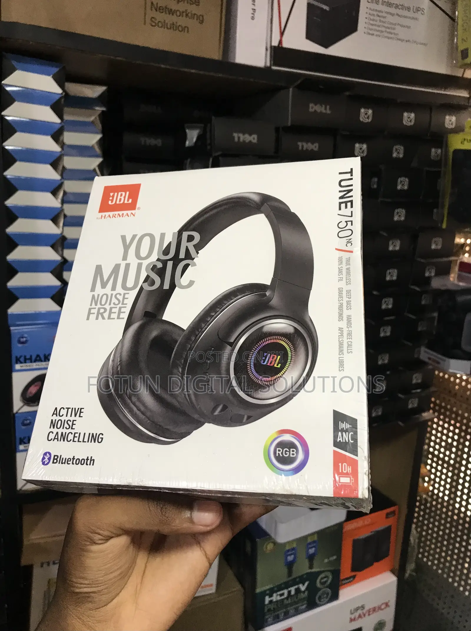 JBL Tune 750nc Wireless Headphones-App Control, Eq,Multi-Point Connect