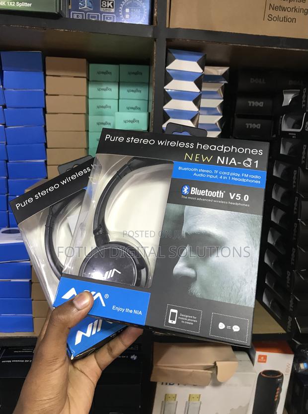 Nia-Q1 4-in-1 Wireless Headphones - Bluetooth, Fm Radio, Tf Card, Aux