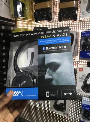 Nia-Q1 Pure Stereo Wireless Headphones - Hi-Fi Sound With 4 Play Modes