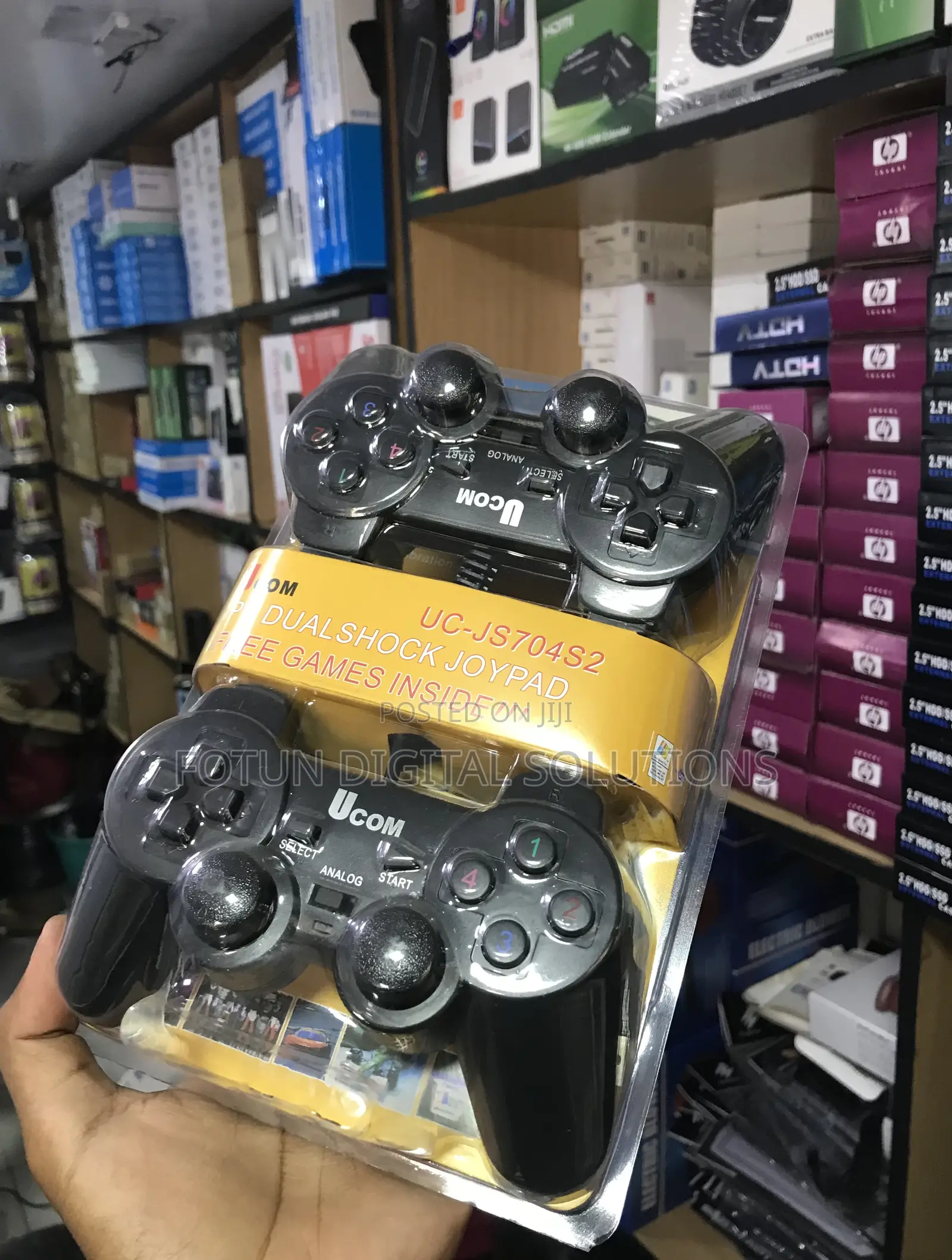 Ucom Twin Usb Game Controllers- 2-Pack for Pc Gaming Retro Emulators