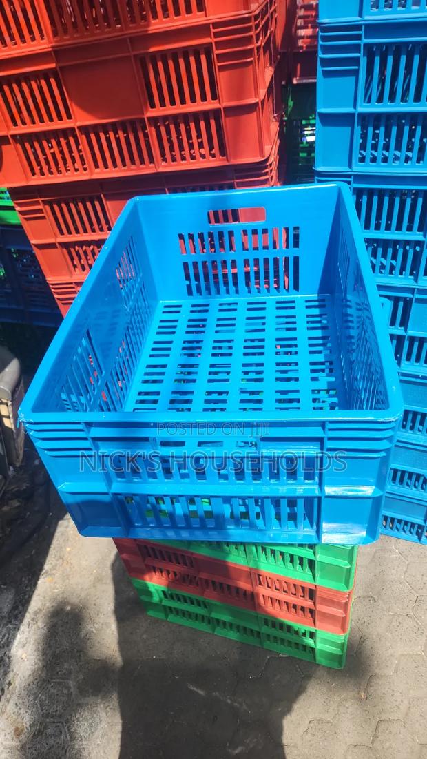 Plastic Crates Available in Blue and Assorted Colour's