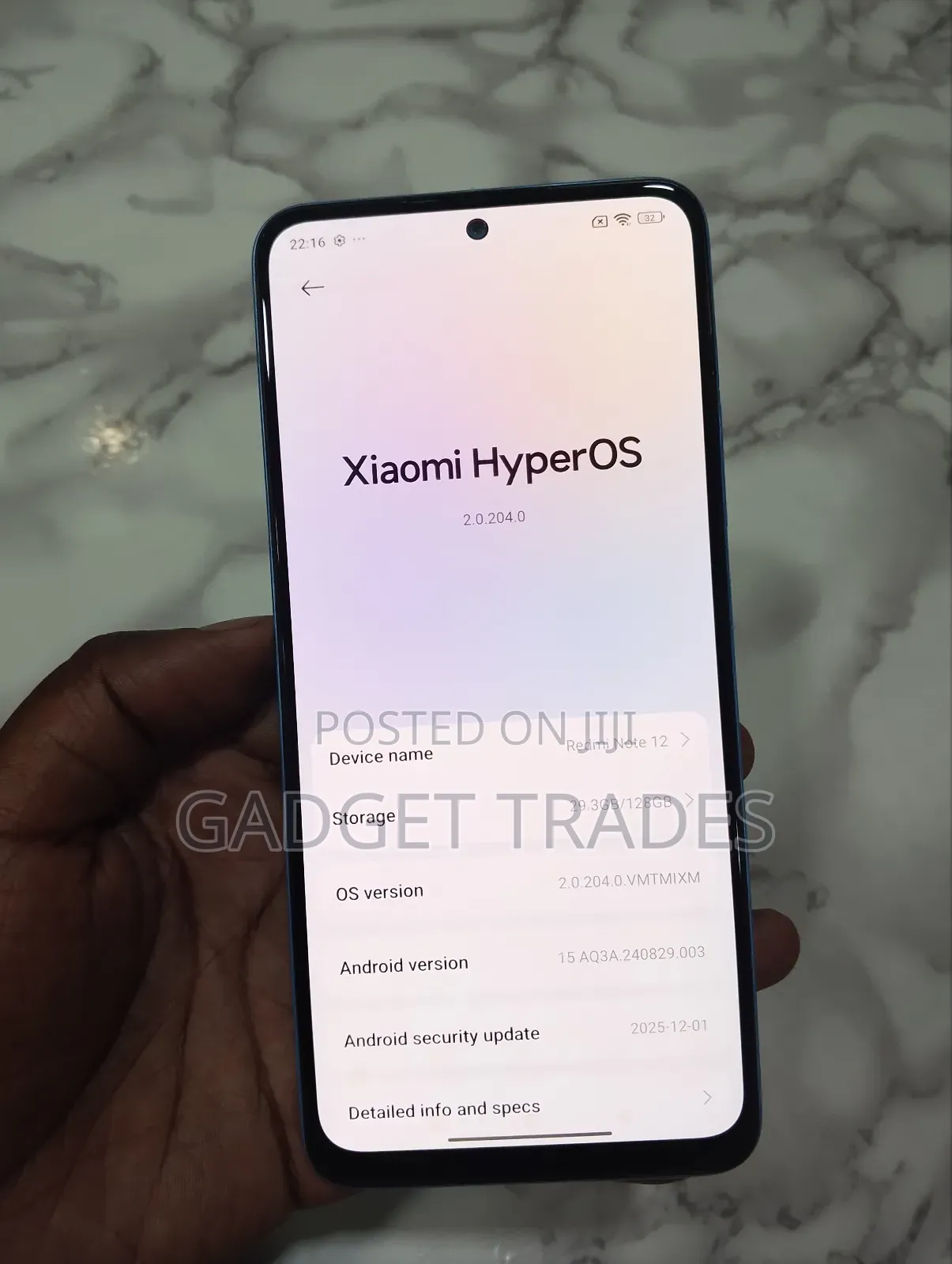 Xiaomi Redmi Note 12 128 GB Blue