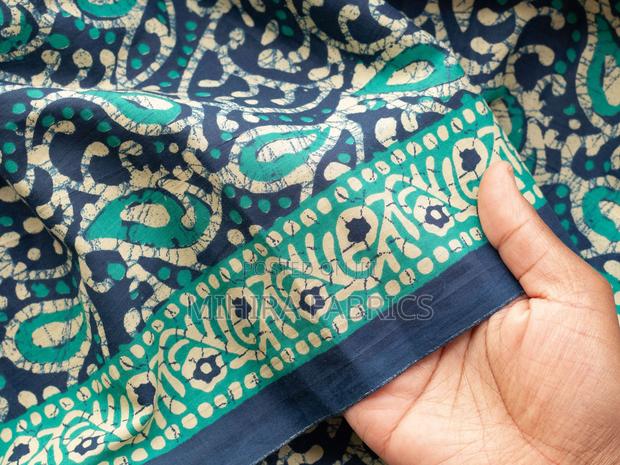 100% Cotton Fabric - Blue Green