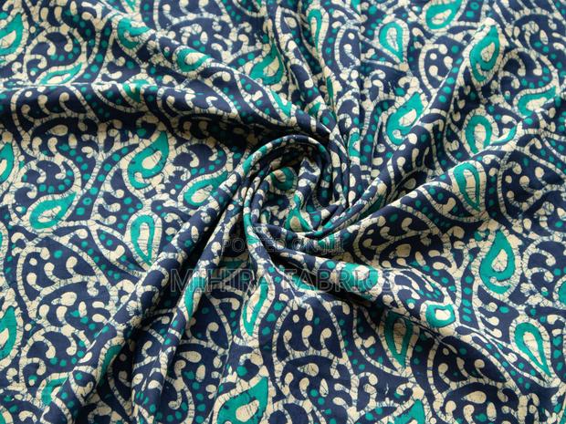 100% Cotton Fabric - Blue Green - thumbnail 2