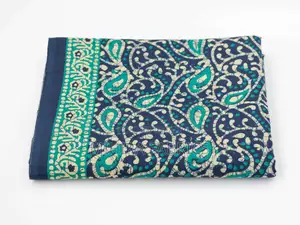 100% Cotton Fabric - Blue Green
