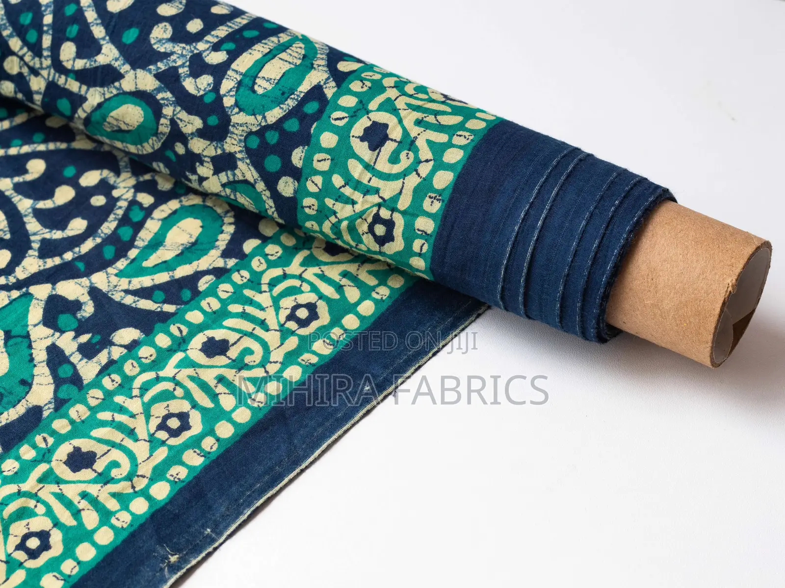 100% Cotton Fabric - Blue Green