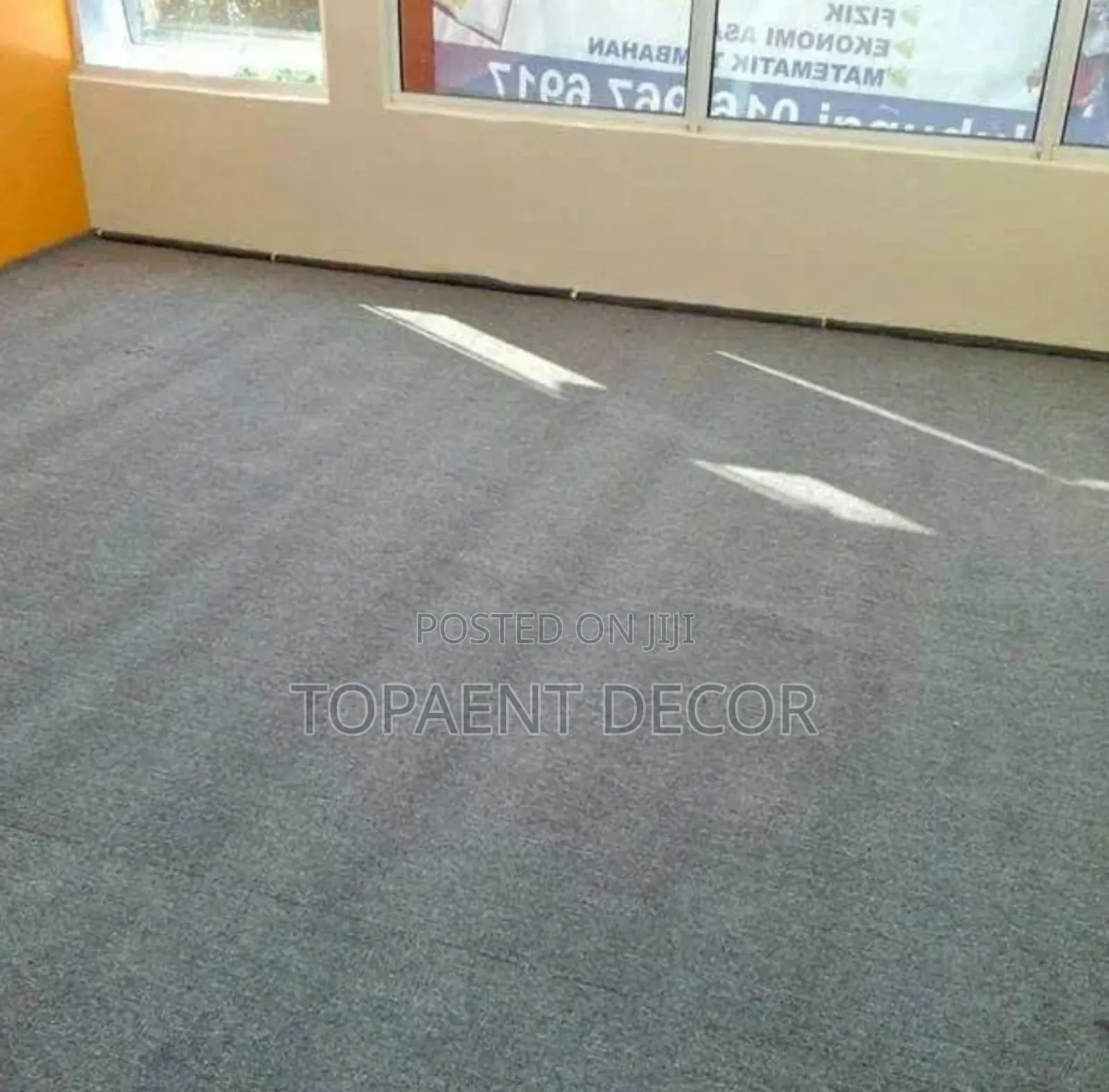 Light Grey Plain Delta 4mm Thick Classroom Wall To Wall Carpets