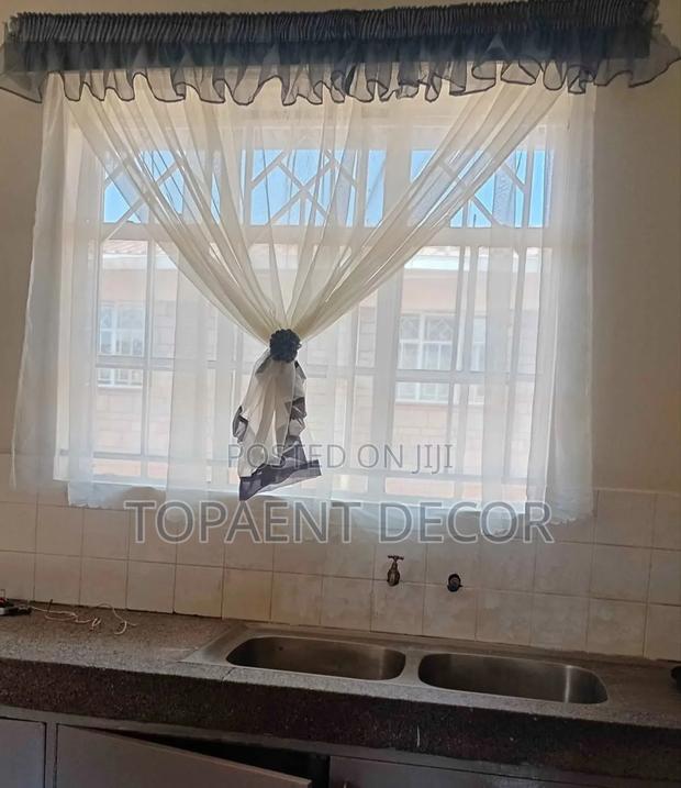 Window Kitchen Plain ,Clear White Window Curtains - main view