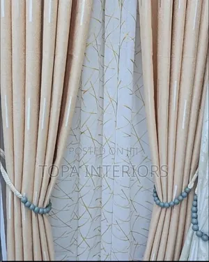 Window Covering Beautiful Beige Curtains for House Privacy
