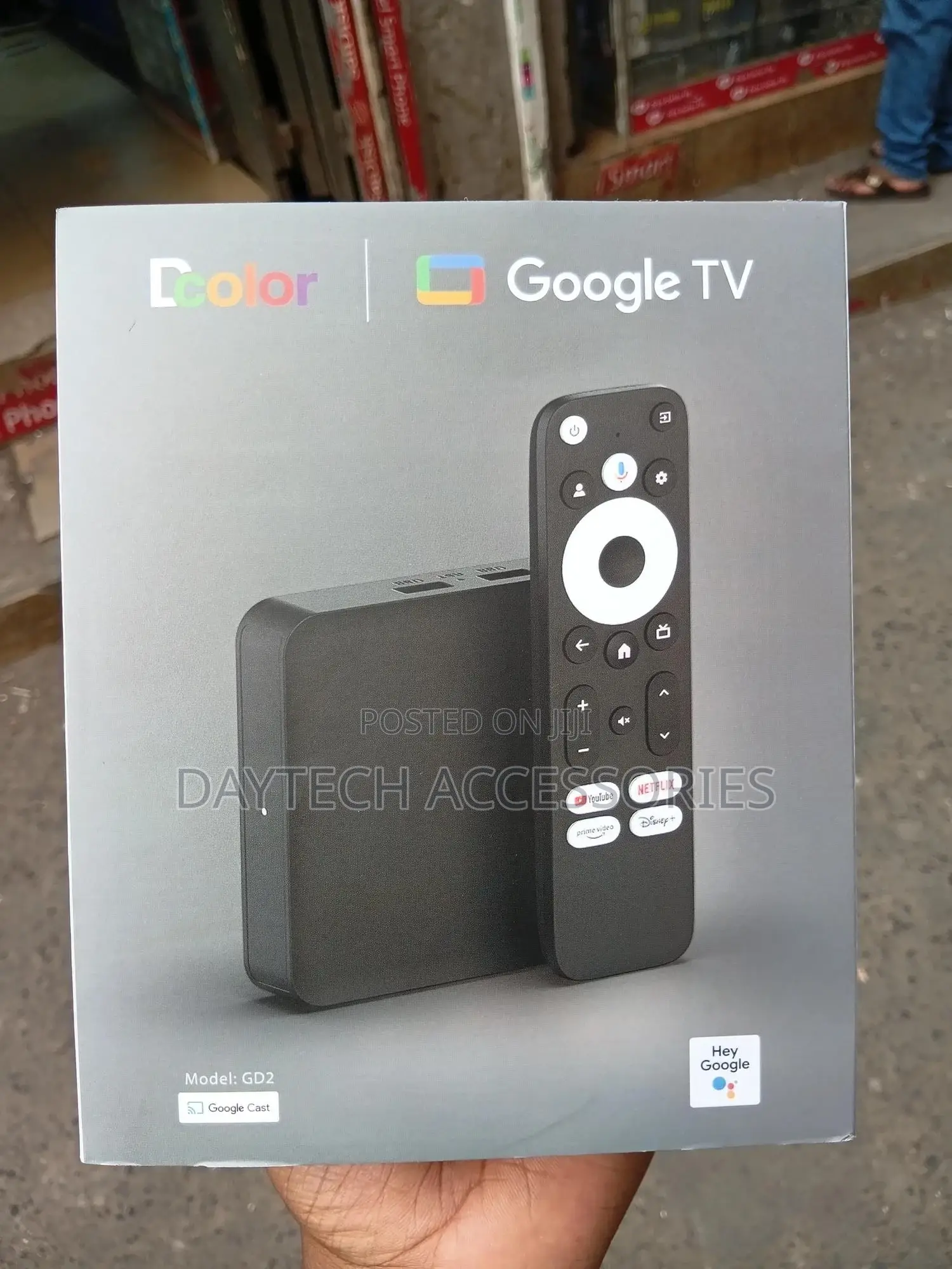 Dcolor Gd2 Google Certified GTV Tv Box Android 12 - Black