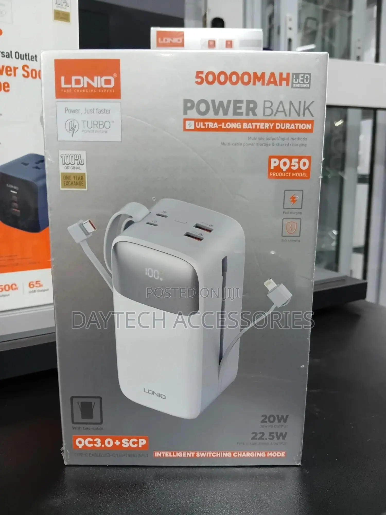 The Ldnio Pq50 50000mah Power Bank - White