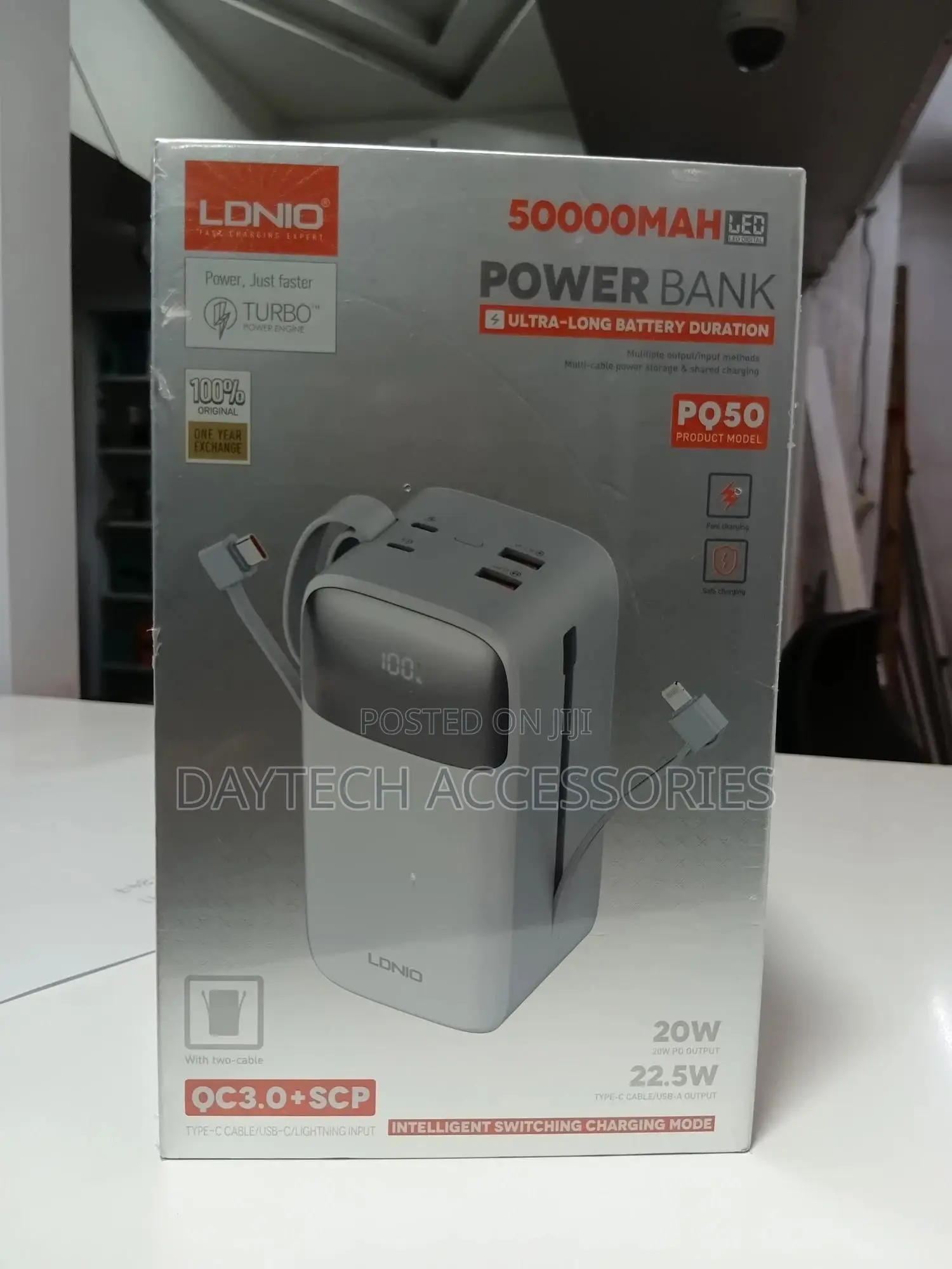 The Ldnio Pq50 50000mah Power Bank - White