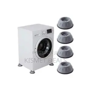 4pc Washing Machine Anti Vibration Pads Shock and Noise Cancellation