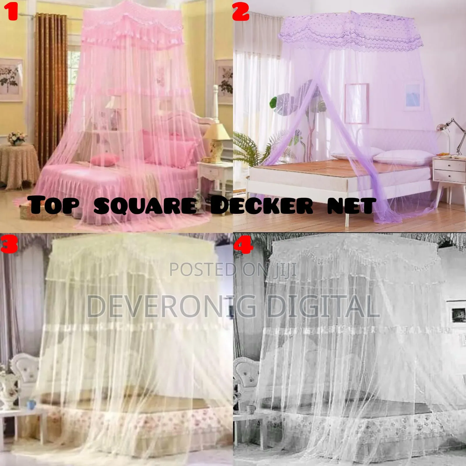 Top Square Double Decker Mosquito Nets*