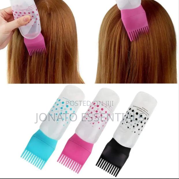 Hair Dye or Oil Dispensing Bottle With Applicator