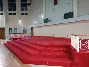 Red Carpet Installed in Church