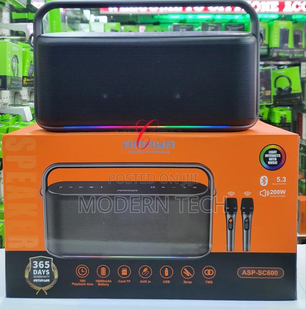 Amaya Asp‐Sc600 High‐Power 200w Bluetooth Speaker for Events - main view