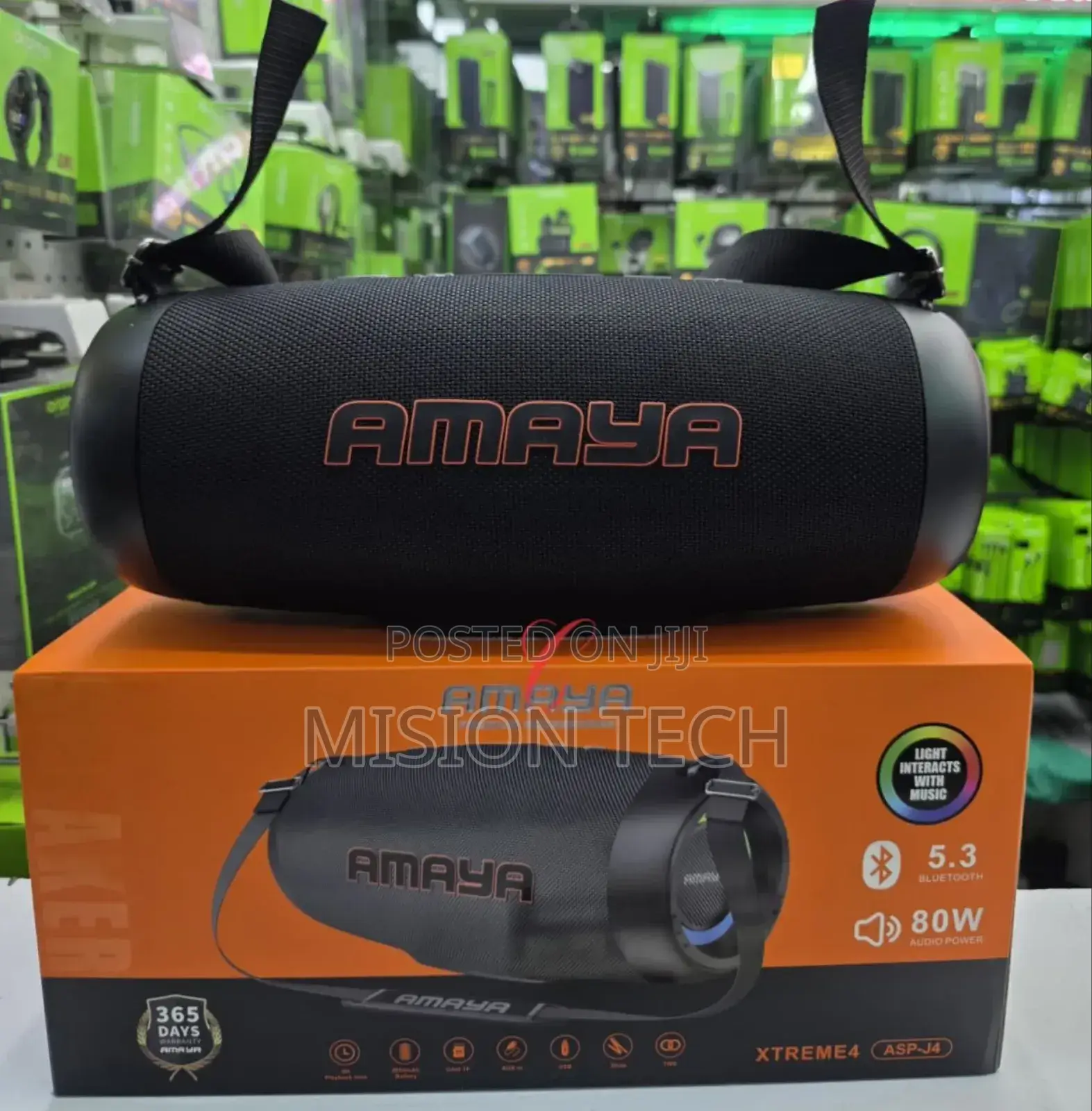 Amaya Xtreme4 Asp-J4 *80w* Hd Stereo Sound Wireless Speaker *