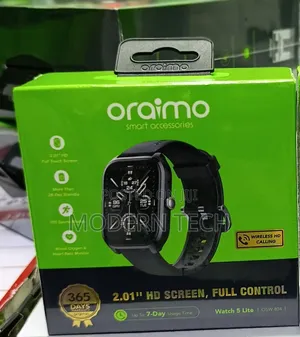 Oraimo Watch 5 Lite 2.01" Hd Ip68 Smart Watch